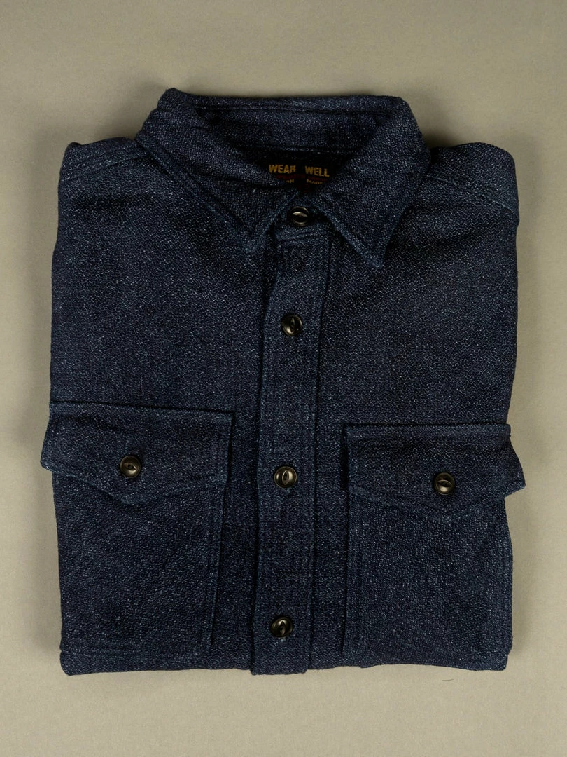 UES Indigo Extra Heavy Flannel Shirt 11 UES Indigo Extra Heavy Flannel Shirt