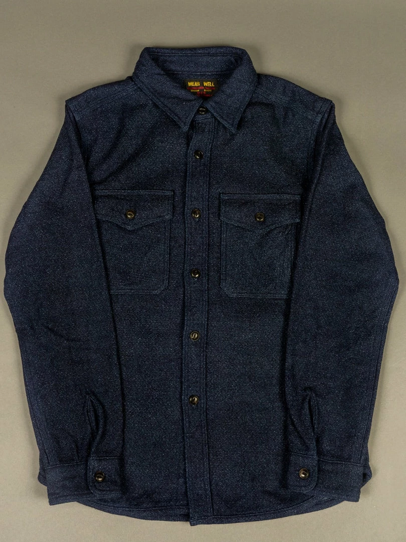 UES Indigo Extra Heavy Flannel Shirt 8 UES Indigo Extra Heavy Flannel Shirt