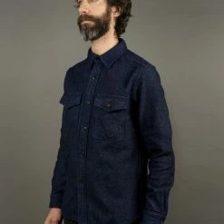 UES Indigo Extra Heavy Flannel Shirt 28 UES Indigo Extra Heavy Flannel Shirt