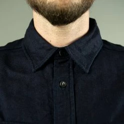 UES Indigo Heavy Flannel Shirt 30 UES Indigo Heavy Flannel Shirt