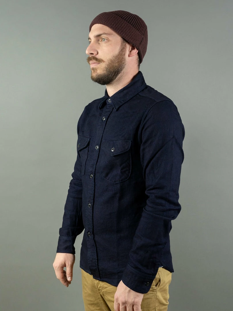 UES Indigo Heavy Flannel Shirt 5 UES Indigo Heavy Flannel Shirt