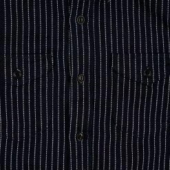 UES Indigo Stripe Heavy Flannel Shirt