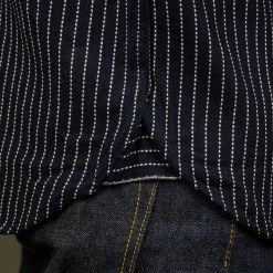 UES Indigo Stripe Heavy Flannel Shirt