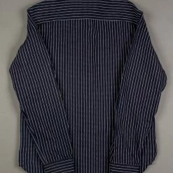 UES Indigo Stripe Heavy Flannel Shirt