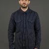 UES Indigo Stripe Heavy Flannel Shirt 2 UES Indigo Stripe Heavy Flannel Shirt