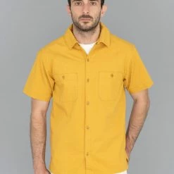 UES Short Sleeve Mechanic Shirt Yellow NEW ARRIVALS