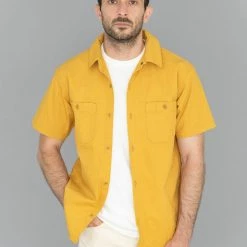 UES Short Sleeve Mechanic Shirt Yellow NEW ARRIVALS