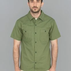 UES Short Sleeve Mechanic Shirt Green NEW ARRIVALS