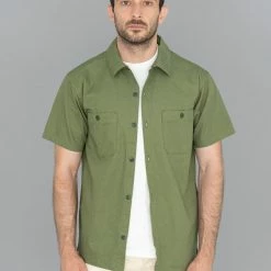 UES Short Sleeve Mechanic Shirt Green NEW ARRIVALS