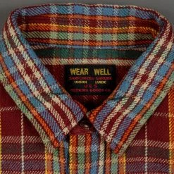 UES Heavy Flannel Shirt Red/Orange