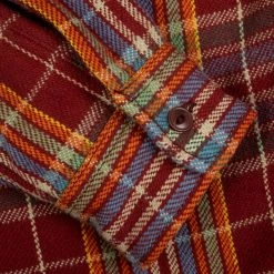 UES Heavy Flannel Shirt Red/Orange