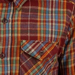 UES Heavy Flannel Shirt Red/Orange