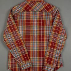 UES Heavy Flannel Shirt Red/Orange
