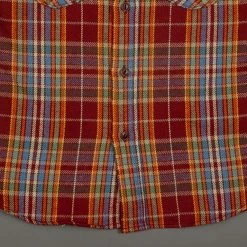 UES Heavy Flannel Shirt Red/Orange