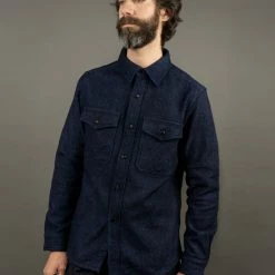 UES Indigo Extra Heavy Flannel Shirt 29 UES Indigo Extra Heavy Flannel Shirt