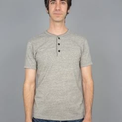 UES Ramayana Henley Neck T-Shirt Grey NEW ARRIVALS