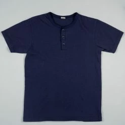 UES Ramayana Henley Neck T-Shirt Navy