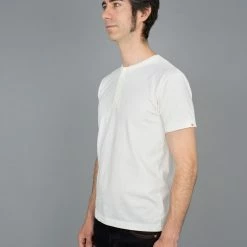 UES Ramayana Henley Neck T-Shirt White NEW ARRIVALS 21 UES Ramayana Henley Neck T-Shirt White NEW ARRIVALS