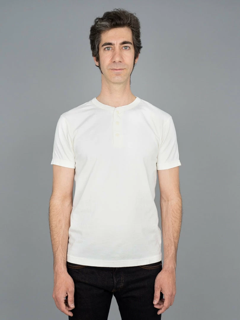 UES Ramayana Henley Neck T-Shirt White NEW ARRIVALS 3 UES Ramayana Henley Neck T-Shirt White NEW ARRIVALS
