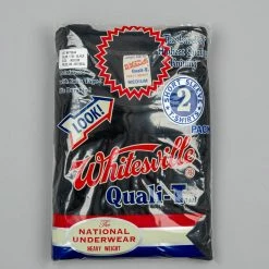 Whitesville Tubular T-shirt Black (2 Pack)